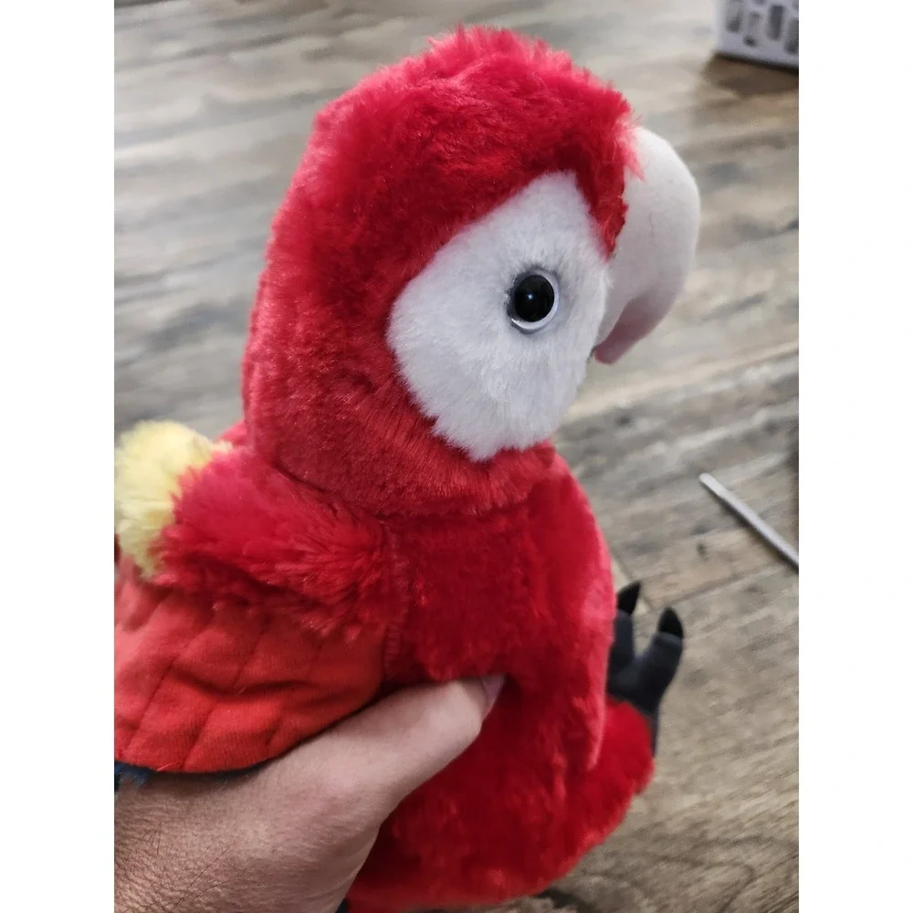 Scarlet Macaw Parrot Bird Red soft plush toy 12 Inch Wild Republic Rain Forest